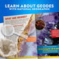 National Geographic Break Open 15 Premium Geodes Science Kit for Kids