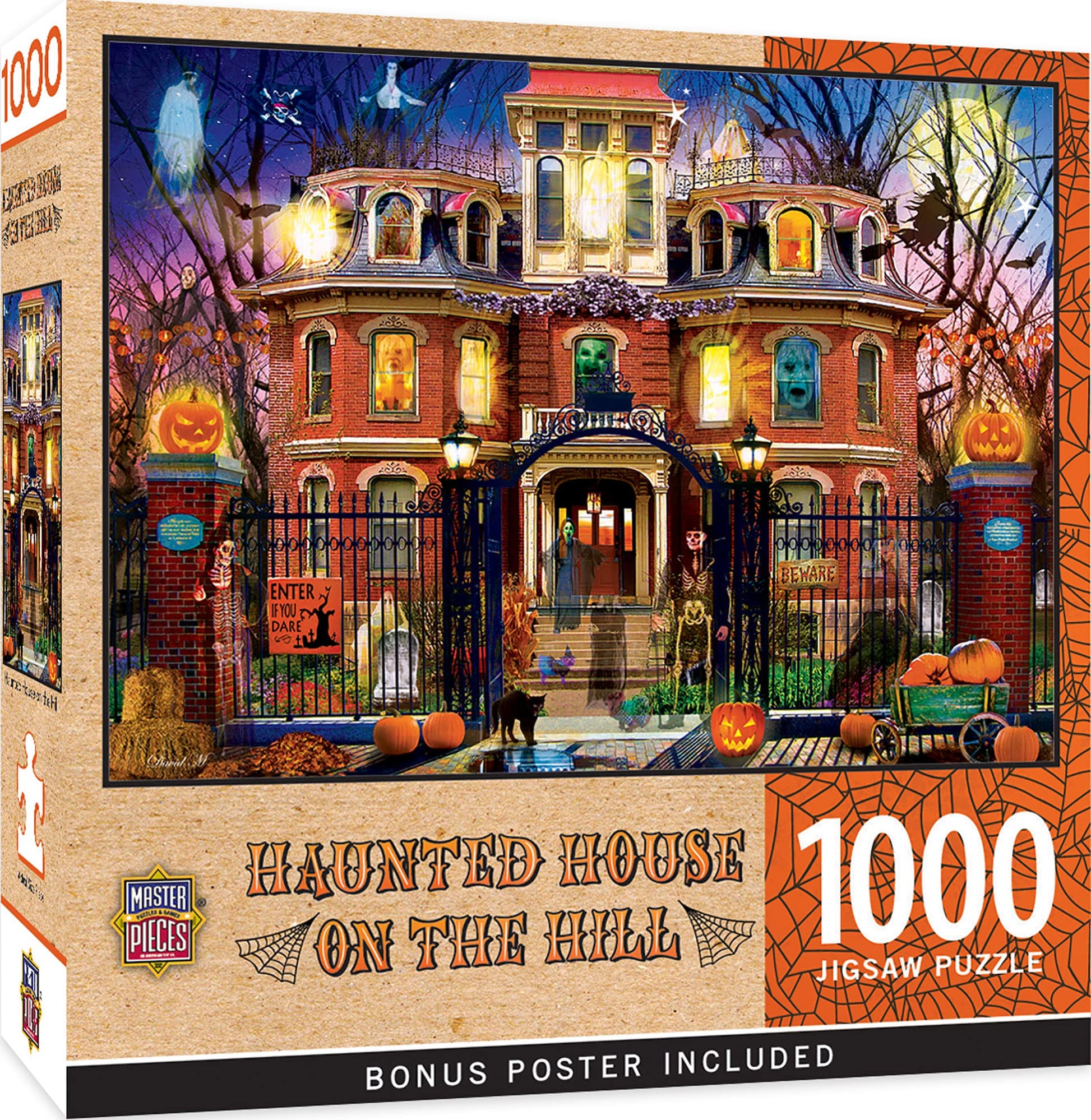 MasterPieces 1000 Piece Halloween Jigsaw Puzzle - Haunted House on The Hill - 19.25"x26.75"