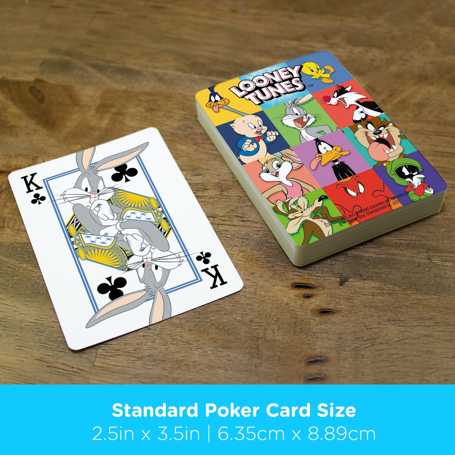Aquarius Looney Tunes Playing Cards - Looney Tunes Themed Deck of Cards for Your Favorite Card Games - Officially Licensed Looney Tunes Merchandise