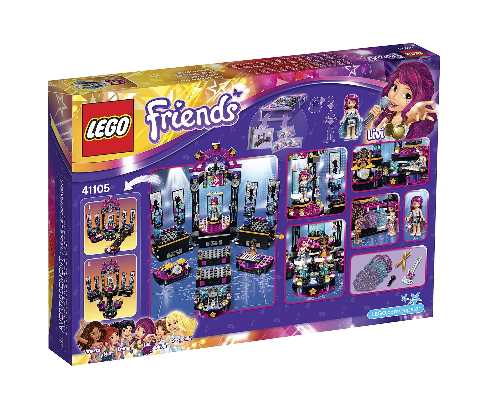 LEGO Friends 41105 Pop Star Show Stage Building Kit