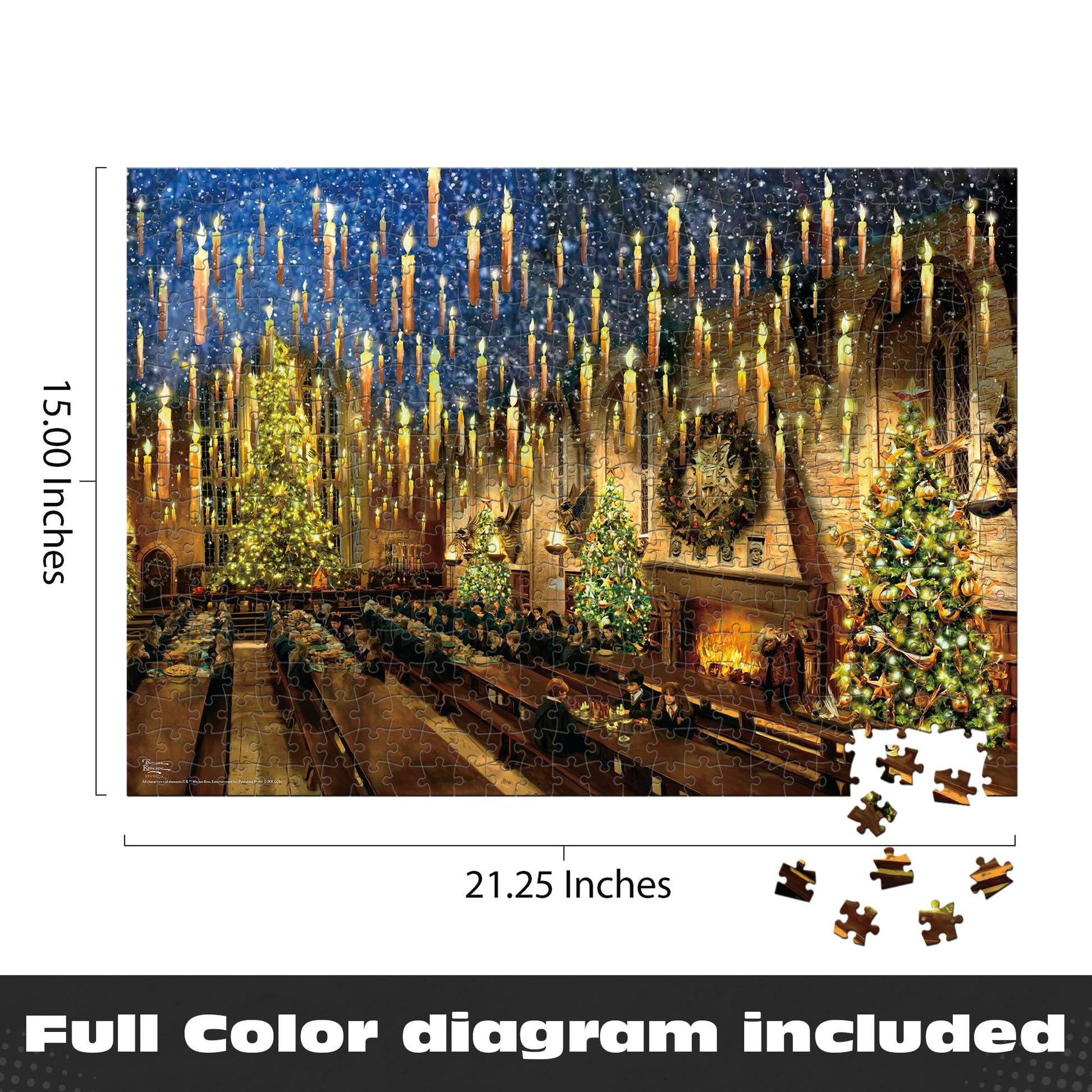 Buffalo Games - Harry Potter The Great Hall - 500 Piece Puzzle for Adults