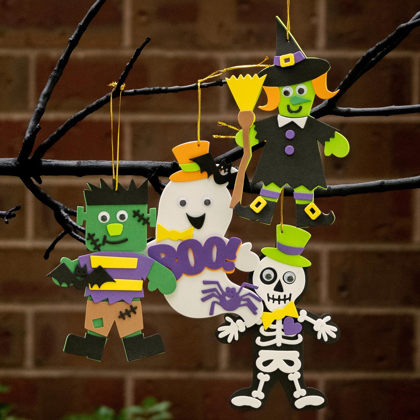 READY 2 LEARN Create Your Own Halloween Characters | Set of 4 | Halloween Crafts for Kids | DIY Party Favors, Ornaments, Magnets and Décor