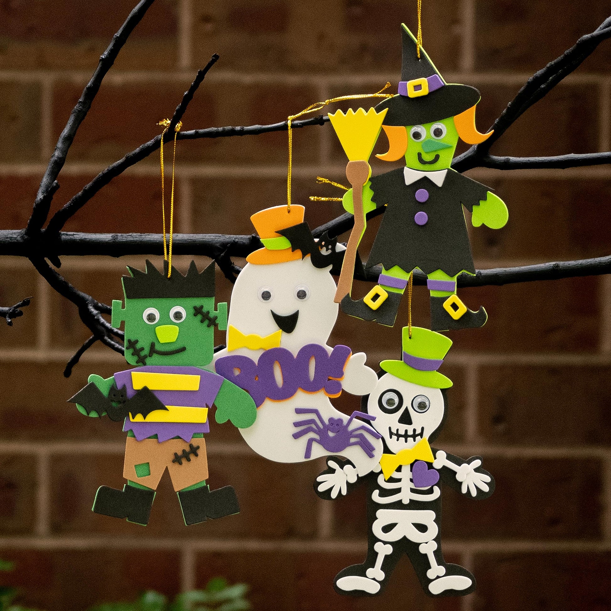 READY 2 LEARN Create Your Own Halloween Characters | Set of 4 | Halloween Crafts for Kids | DIY Party Favors, Ornaments, Magnets and Décor