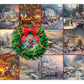 Buffalo Games - Thomas Kinkade Winter Collage - 2000 Piece Jigsaw Puzzle