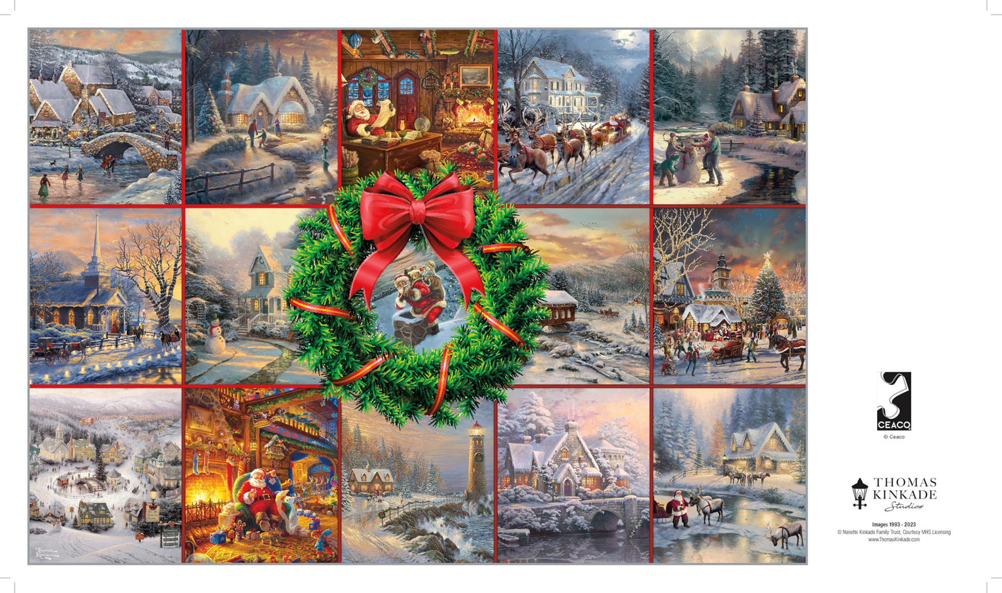 Buffalo Games - Thomas Kinkade Winter Collage - 2000 Piece Jigsaw Puzzle