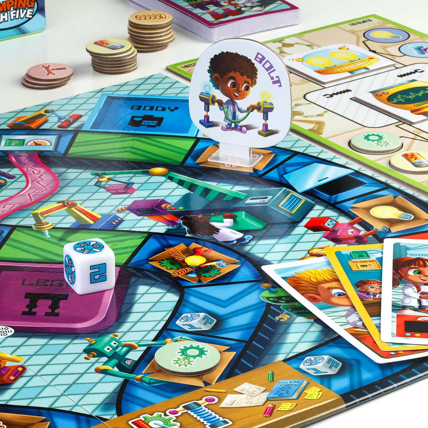 Robot Builders Board Game - Exciting Robot Building Competition for Kids Ages 5 and Up - Children Learn New Skills While Racing to Collect Matching