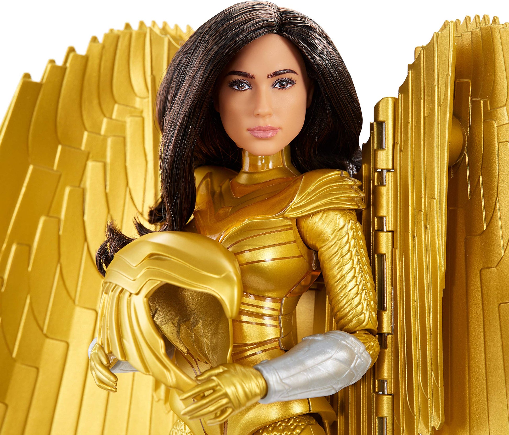 Mattel Mattel Wonder Woman 1984 Golden Armor Doll (~12-inch) in Light-Up Armor, Collectible Superhero Doll for 6 Year Olds and Up