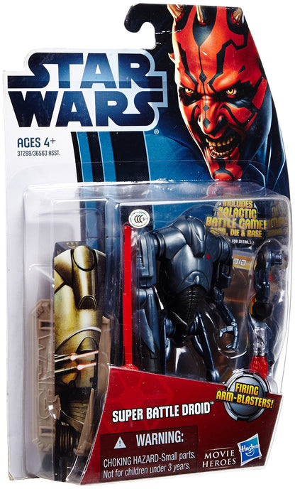 Star Wars: Movie Legends 2012 Episode II Attack of the Clones 3.75 inch Super Battle Droid Action Figure by Hasbro
