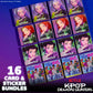 Kpop Demon Hunters™ Sticker Party Packs - 16 Boxes with 5 Stickers Each, Great Kpop Demon Hunters Party Favors, Valentine's Day, Kids Birthday Gifts