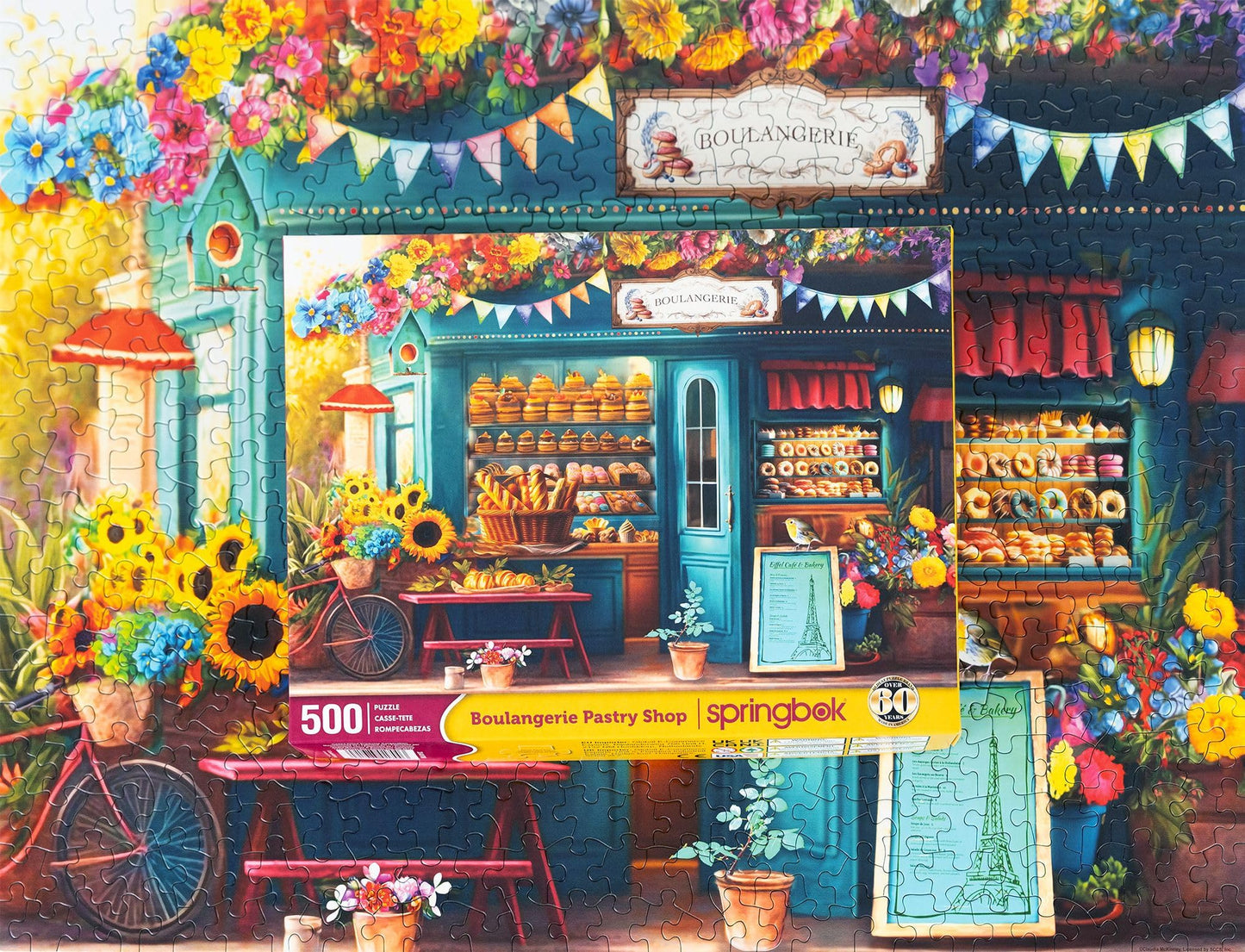 Springbok Boulangerie Pastry Shop 500 Piece Jigsaw Puzzle for Adults