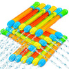 Sloosh 24 pcs Blaster Soaker Water Gun, Squirt Guns Soaker for Kids Summer Swimming Pool Beach Sand Outdoor Water Activity Fighting Play Toys,16.5''