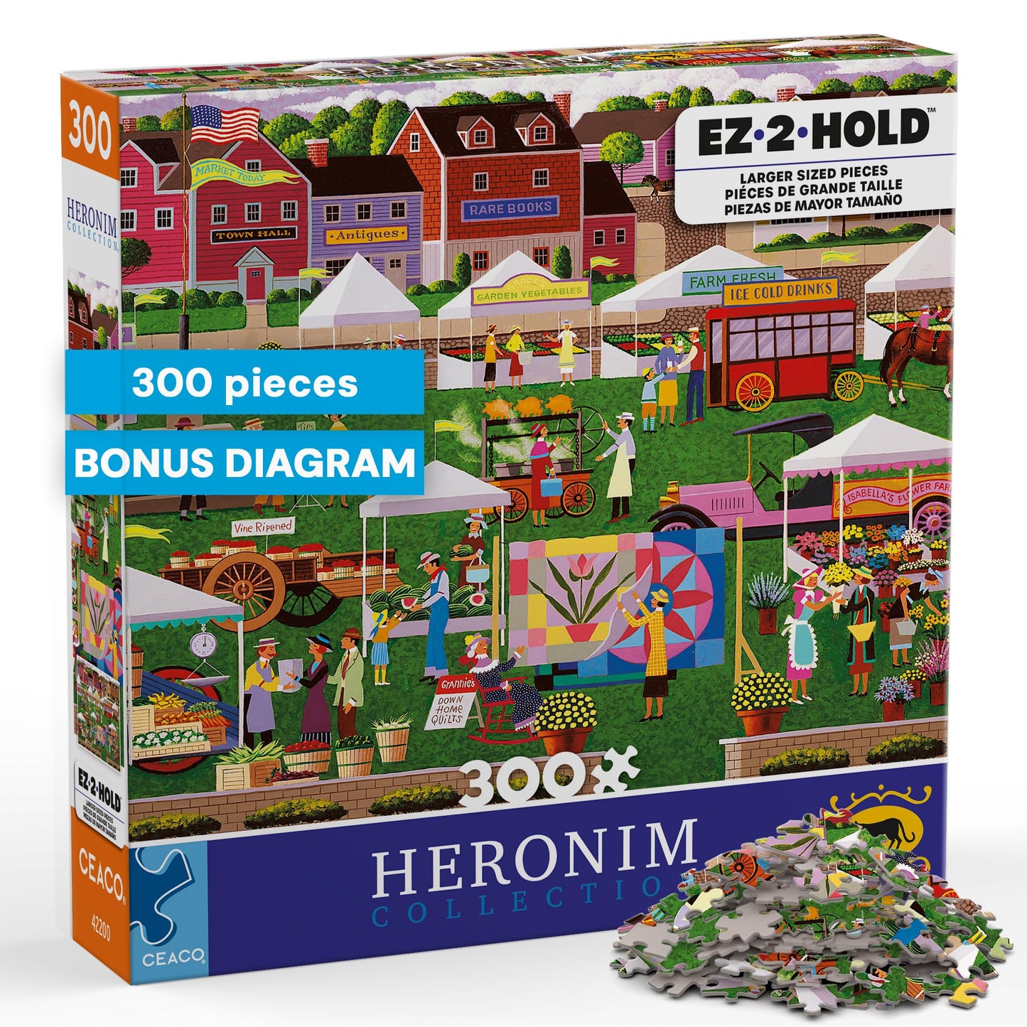 Ceaco - Heronim Collection: Farmer's Market - 300 Large Piece Puzzle
