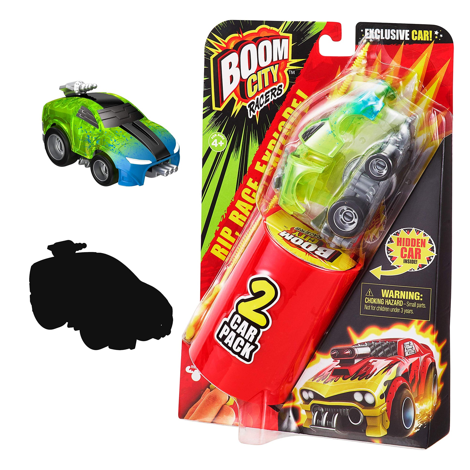 Boom City Racers 2 Pack - ASST 4, Muticolor (40059)