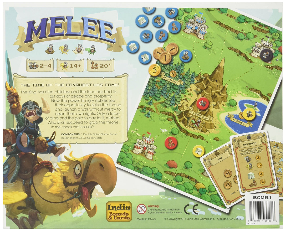 Indie Boards & Cards Melee Board Game, Ages 10+, 2-4 Players