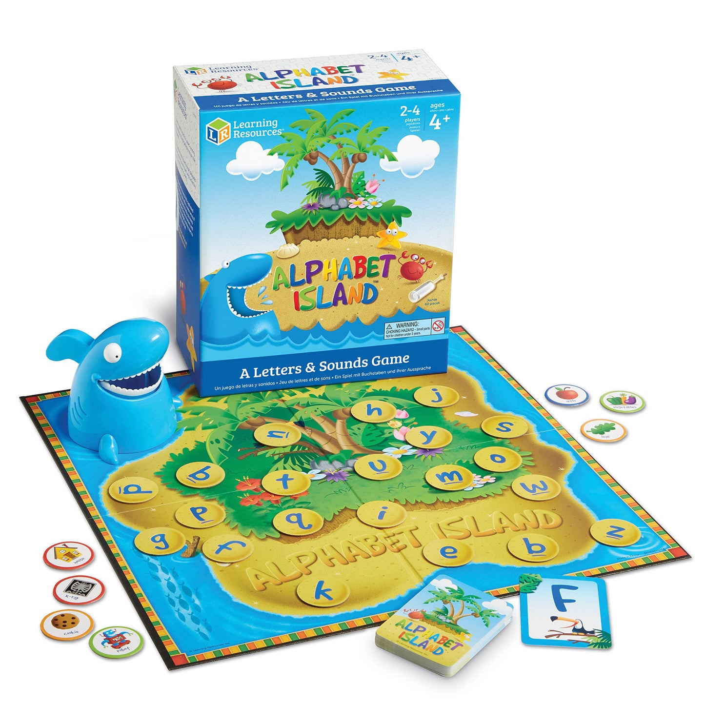 Learning Resources Alphabet Island a Letter & Sounds Game - Montessori ABC Toys, Learn to Read, Phonics for Toddler , Writing Practice, Board Game
