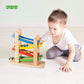 Play22 Wooden Car Ramps Race - 4 Level Toy Car Ramp Race Track Includes 4 Wooden Toy Cars - My First Baby Toys - Toddler Race Car Ramp Toy Set is