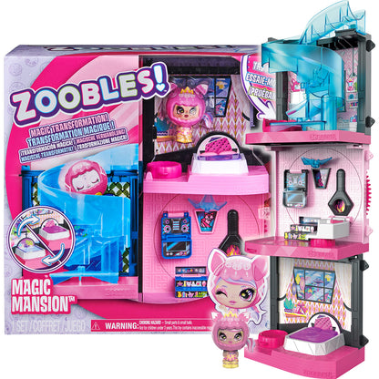 Zoobles 6061366 Modular Magic House Toy - Colourful Magic Balls Transformable into Fantastic Animals - 1 Z-Girlz Exclusive Figurine Included - 6061366