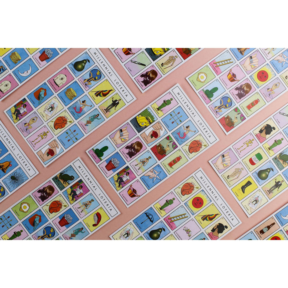 Millennial Loteria - Parody Mexican Bingo Party Game, Hilarious Matching Card Game, Nostalgia & Iconic Generation Humor, Adults Age 18+, 2-10 Players