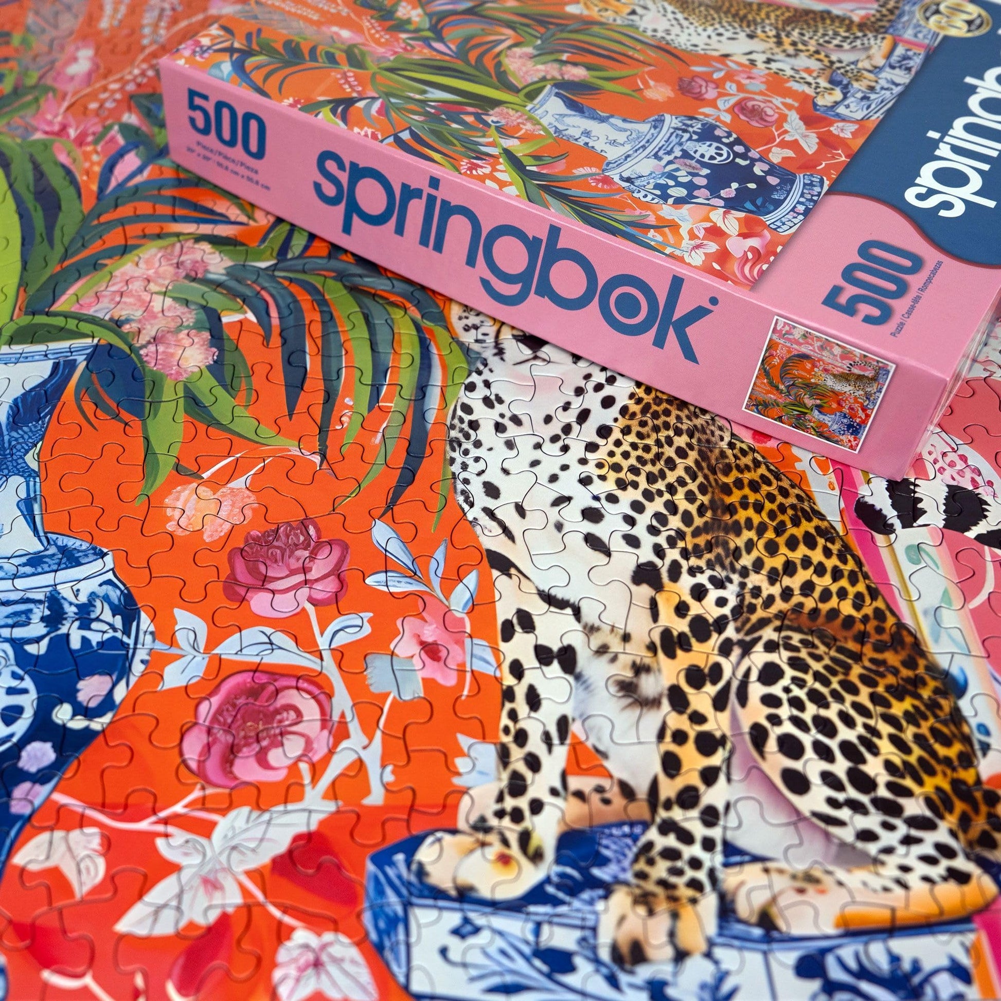 Springbok Cheetah & Ginger Jar 500 Piece Jigsaw Puzzle for Adults