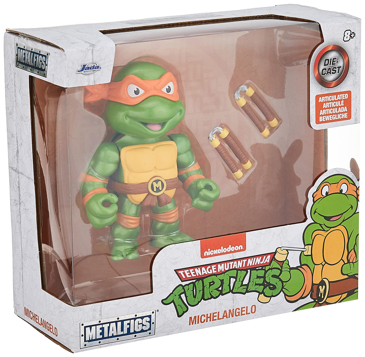 Teenage Mutant Ninja Turtles Michelangelo 4” Die-cast Figures