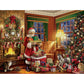 White Mountain 500 Piece Jigsaw Puzzle Christmas Santa, Delivering Gifts