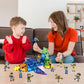 Picasso Toys Magnetic Action Figures Character Law Enforcement for Construction Building Block Tiles Toy Set Magnet Expansion Variety Pack Educational