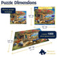 White Mountain 1000 Piece Jigsaw Puzzle Seaside Ocean, Coastal Paradise