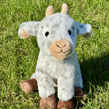 The Petting Zoo Goat Stuffed Animal Plushie, Gifts for Kids, Wild Onez Farm Animals, Goat Plush Toy 12 inches
