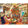 White Mountain 500 Piece Jigsaw Puzzle Cozy Library Books, Readers Paradise