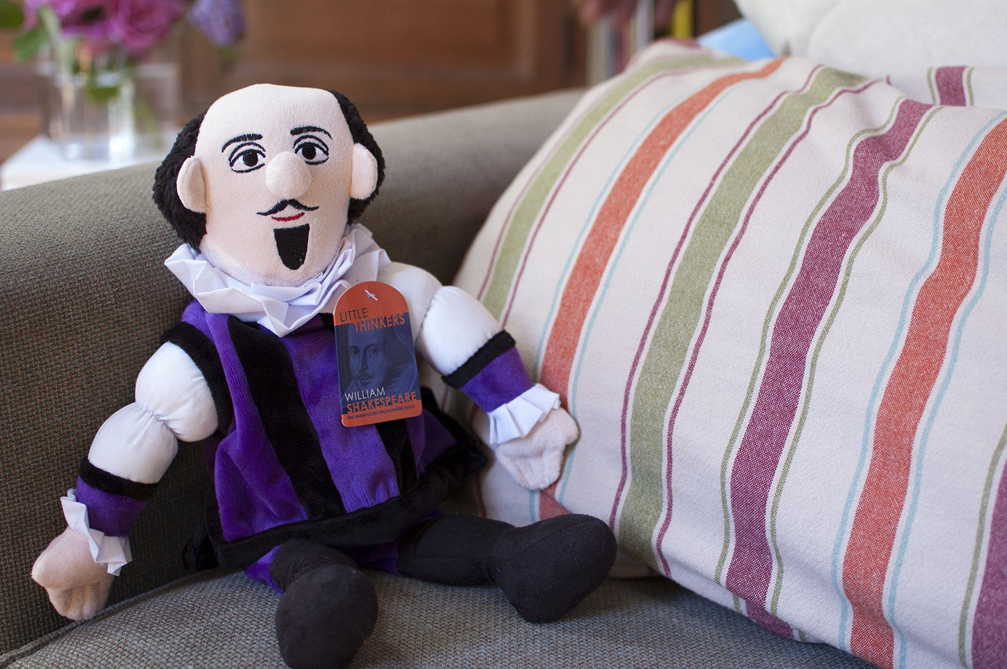 The Unemployed Philosophers Guild William Shakespeare Doll - 12" Soft Stuffed Plush Little Thinker