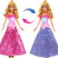 Mattel Disney Frozen Anna Ice Skating Fashion Doll & Accessories with 8 Surprises, Including Snowflake Gem Box, Ring for Child & Play Pieces