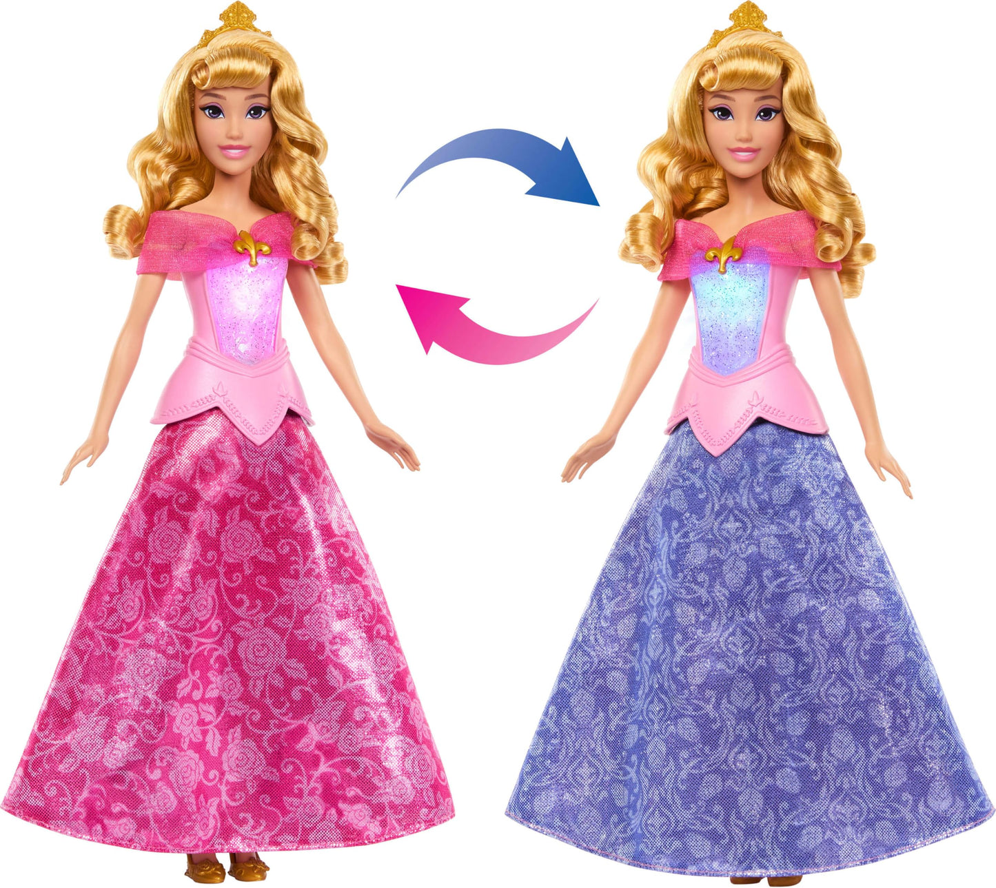 Mattel Disney Frozen Anna Ice Skating Fashion Doll & Accessories with 8 Surprises, Including Snowflake Gem Box, Ring for Child & Play Pieces