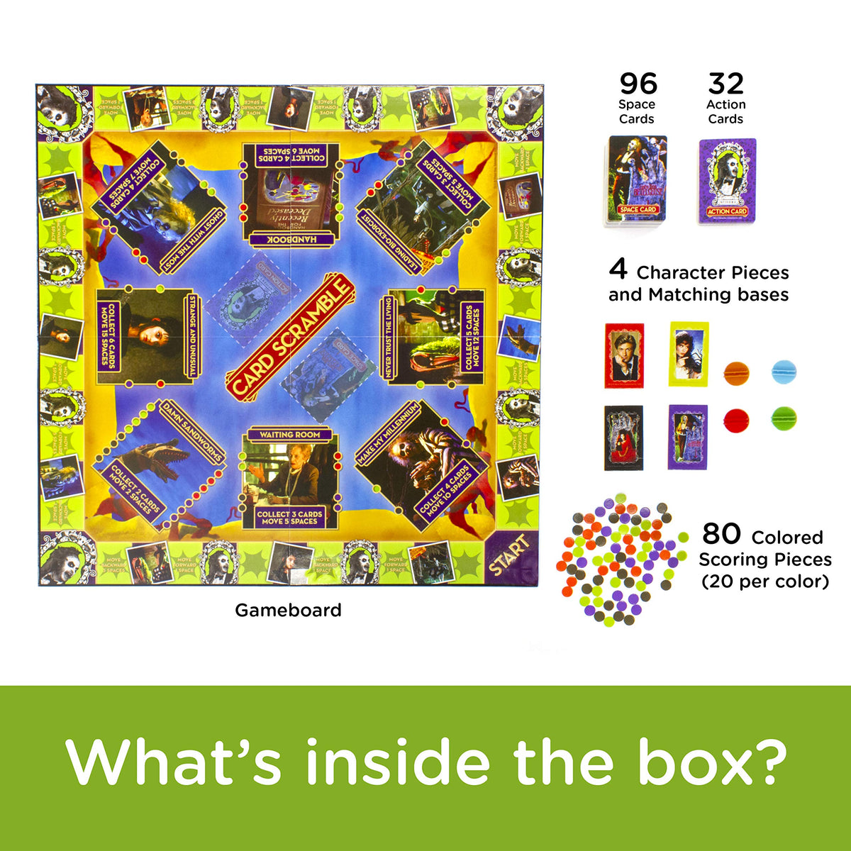 AQUARIUS Beetlejuice Card Scramble, Multicolor