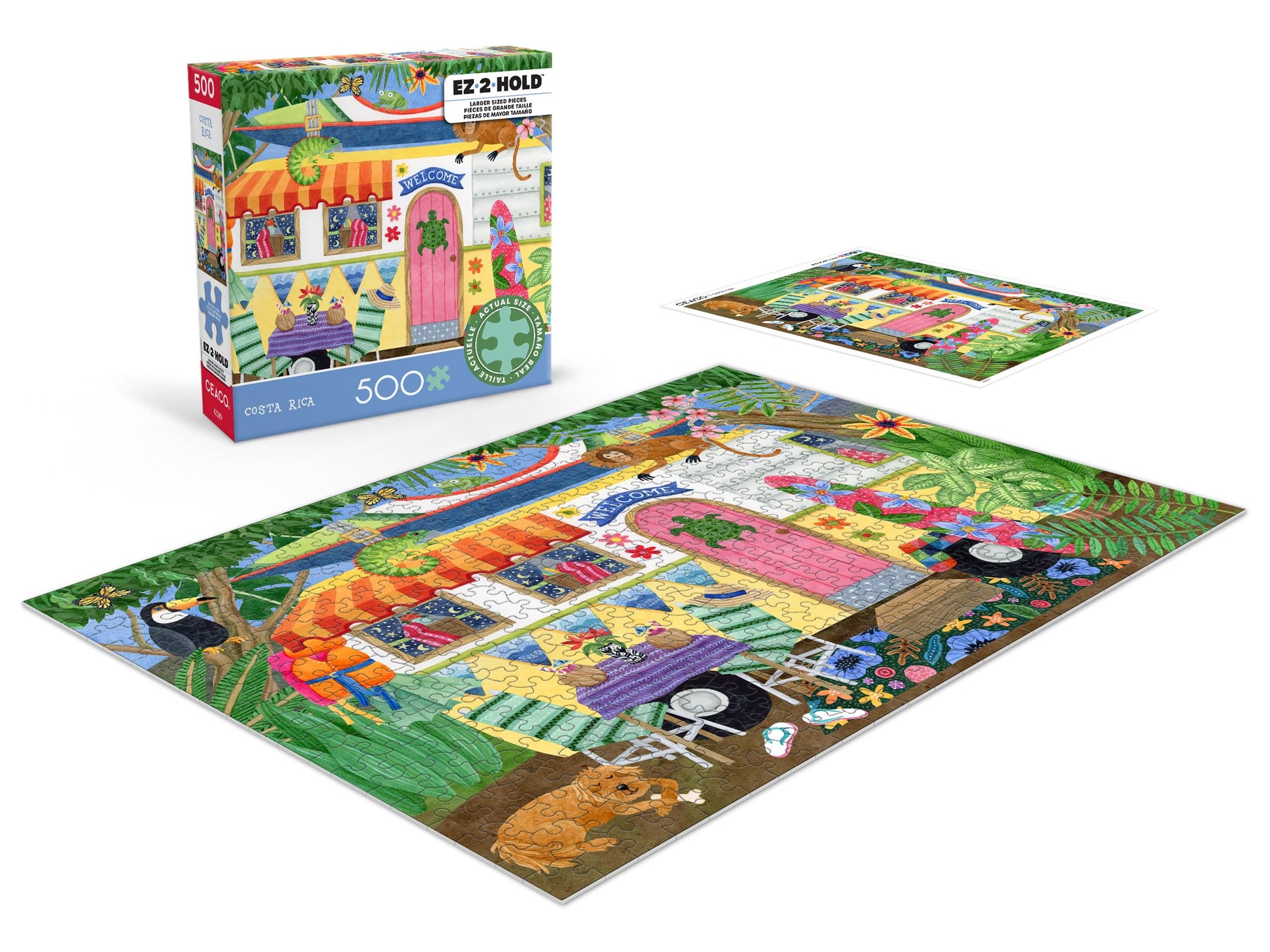 Ceaco - Costa Rica - 500 Large Piece Jigsaw Puzzle for Adults
