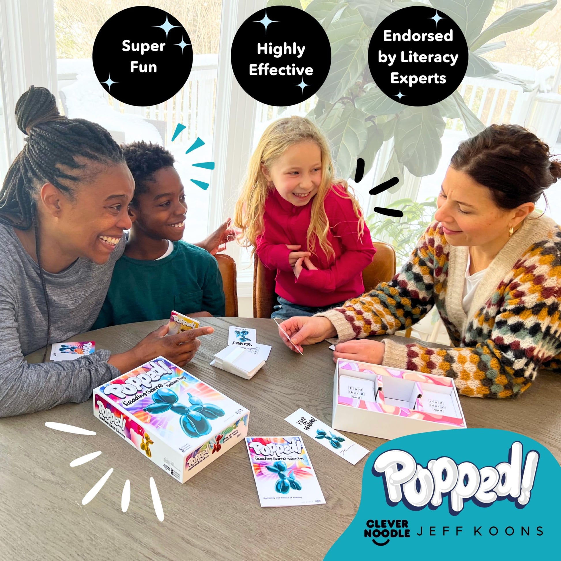 Popped! Reading Game - Learn Reading Skills in Weeks - Exciting Phonics Game for Kids Ages 4-9 - CVC Educational Game Must Haves for Preschool