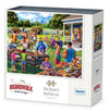 Boardwalk Backyard Barbecue 1000 Piece Jigsaw Puzzle Fun Summer Family Puzzles with Premium Box, Gift for Adults and Family 19"x26"