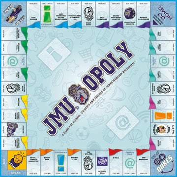 Late For The Sky: JMU-Opoly - James Madison University Themed Family Board Game, Opoly-Style, Traditional Play Or 1 Hr Version, Ages 8+, 2-5 Players