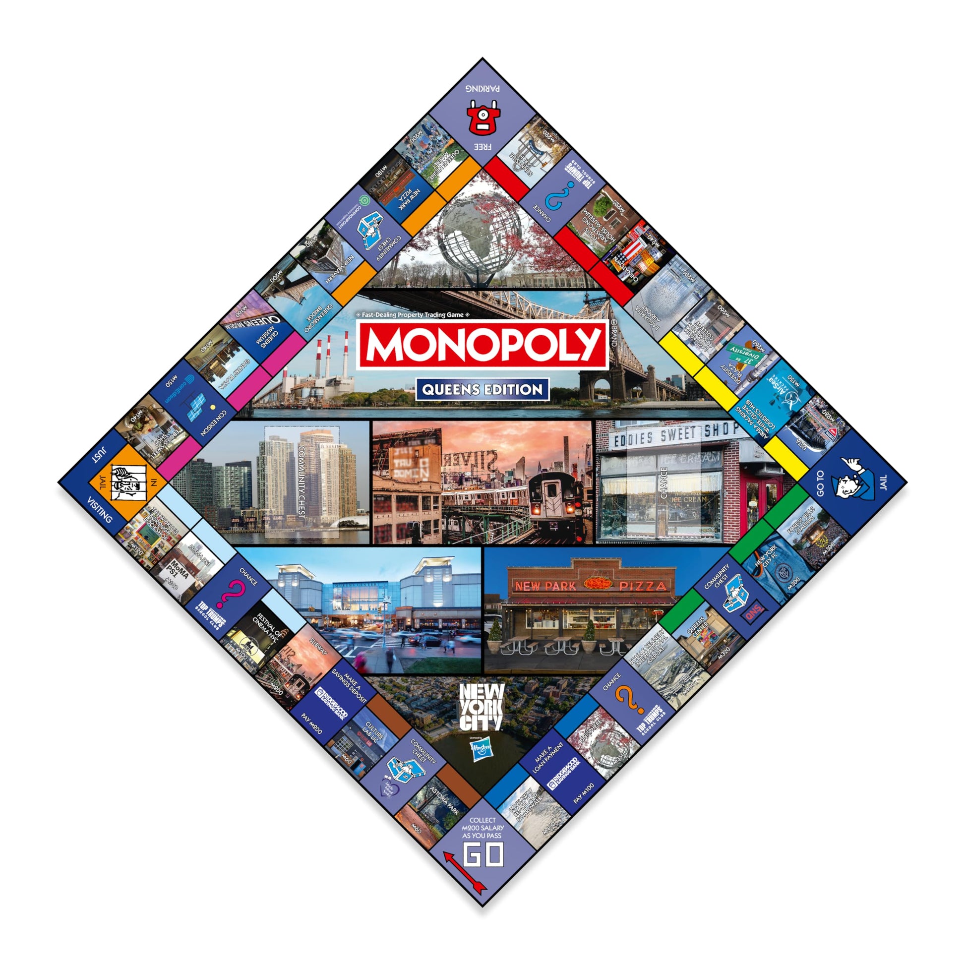 Monopoly Board Game Queens NY Edition : 2-6 Players Family Board Games for Kids and Adults, Board Games for Kids 8 and up, for Kids and Adults, Ideal