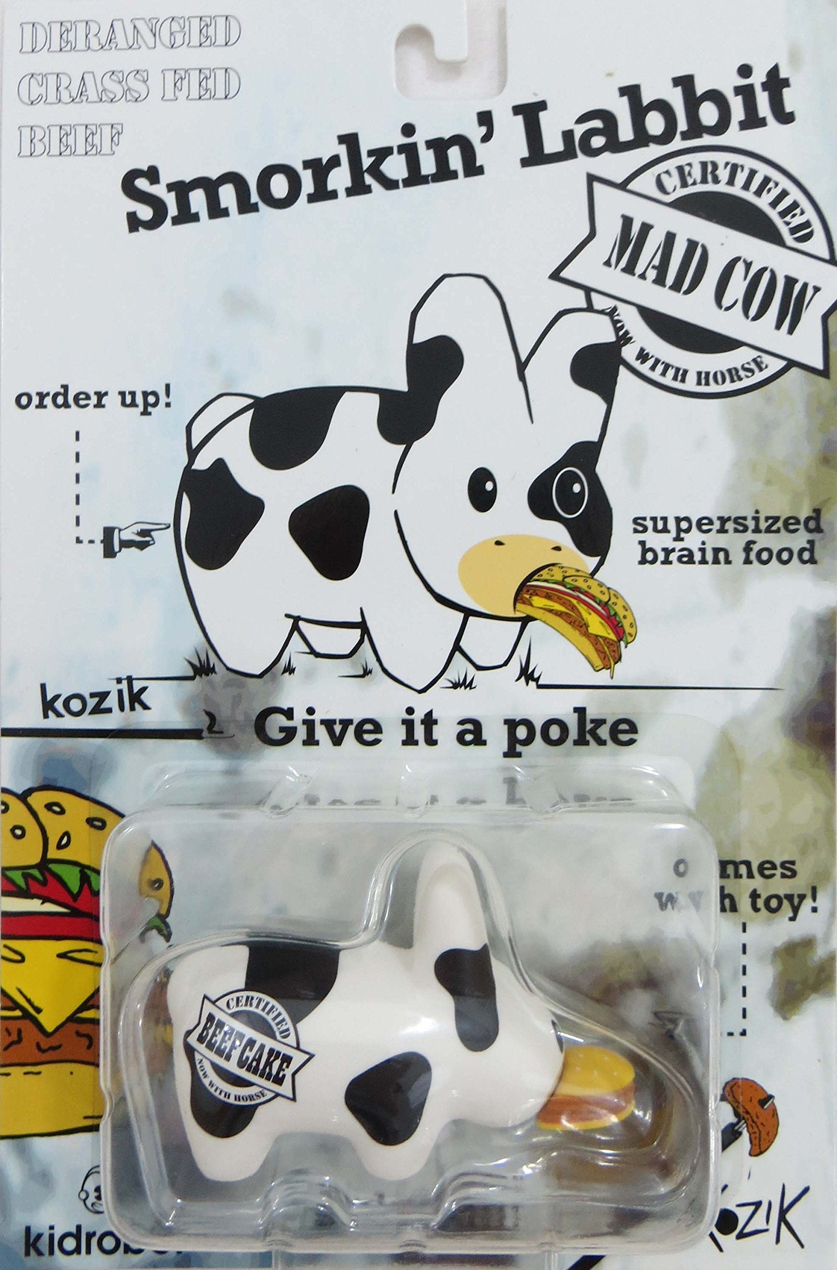 Frank Kozik Smorkin' Labbit Mad Cow Vinyl Toy 2.5 inch