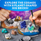 National Geographic Space Gemstone Dig Kit with 16 Real Specimens