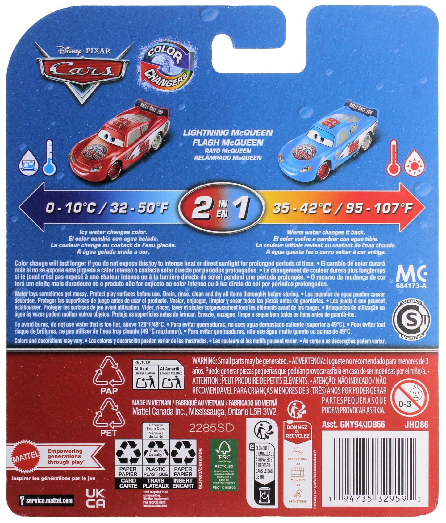 Disney Cars 2025 Color Changers Radiator Springs Race & Rescue Rally Race 200 Lightning McQueen