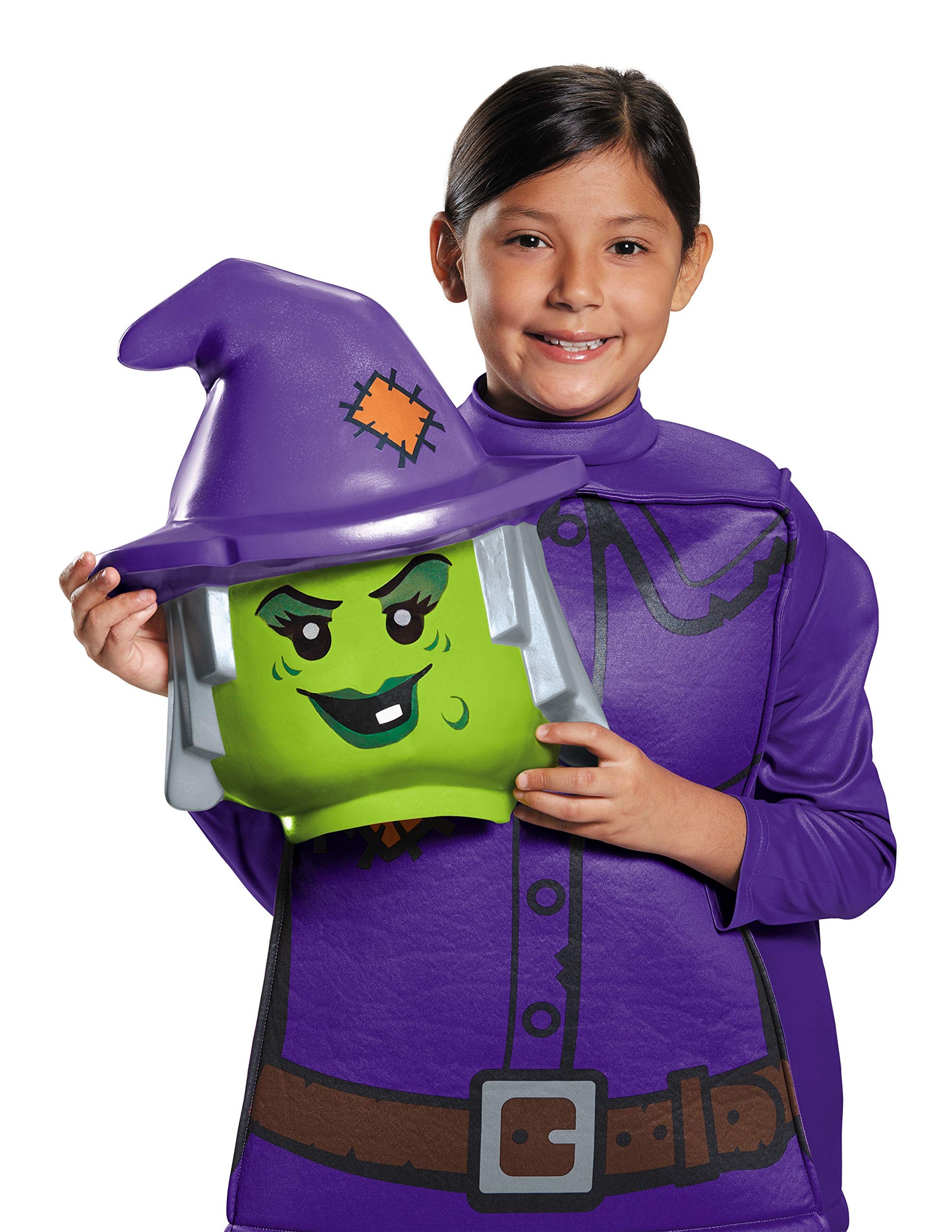 Disguise LEGO Witch Deluxe Costume, Purple, Small (4-6)