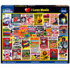 White Mountain 1000 Piece Jigsaw Puzzle Nostalgic Collage, I Love Music