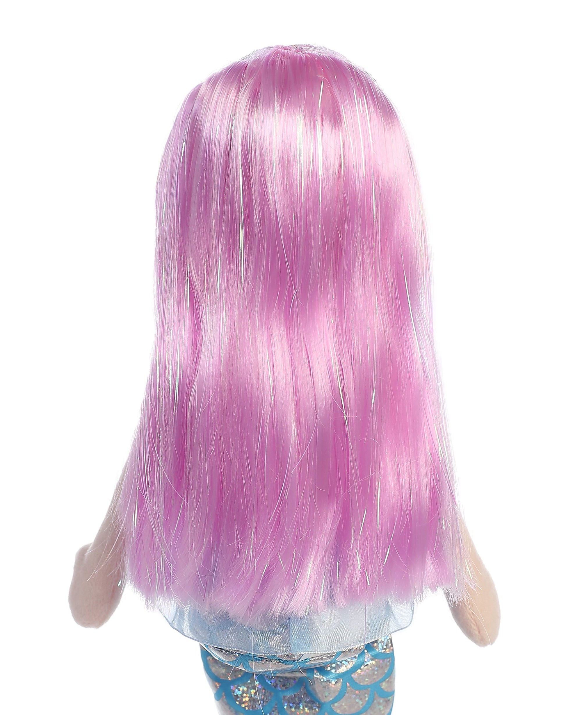 Aurora® Enchanting Sea Sparkles™ Crystal Stuffed Doll - Imaginative Play with Magical Companions - Perfect for Kid's Birthdays and Celebrations - Blue