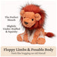 GUND Cozys Collection Lion 10-Inch Stuffed Animal Sensory Toy for Ages 0+