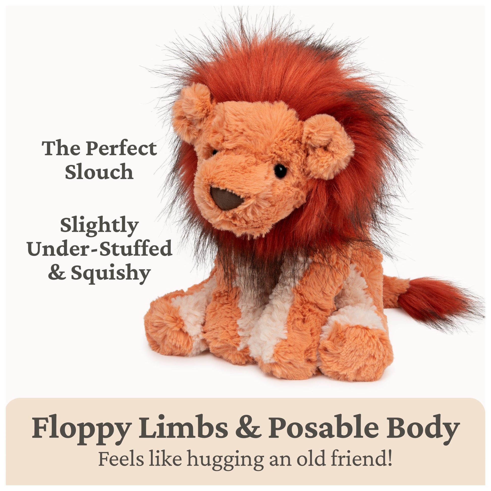 GUND Cozys Collection Lion 10-Inch Stuffed Animal Sensory Toy for Ages 0+