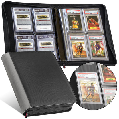 PREZA The Original Slab Binder - Graded Card Storage Binder - Holds 32 Graded Slabs - Premium Trading Card Album Compatible with PSA, BGS, and SGC
