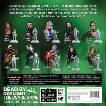 Level 99 Games Dead by Daylight: Gatekeeper Expansion - Horror Board Game, Strategy & Survival, Includes Miniatures