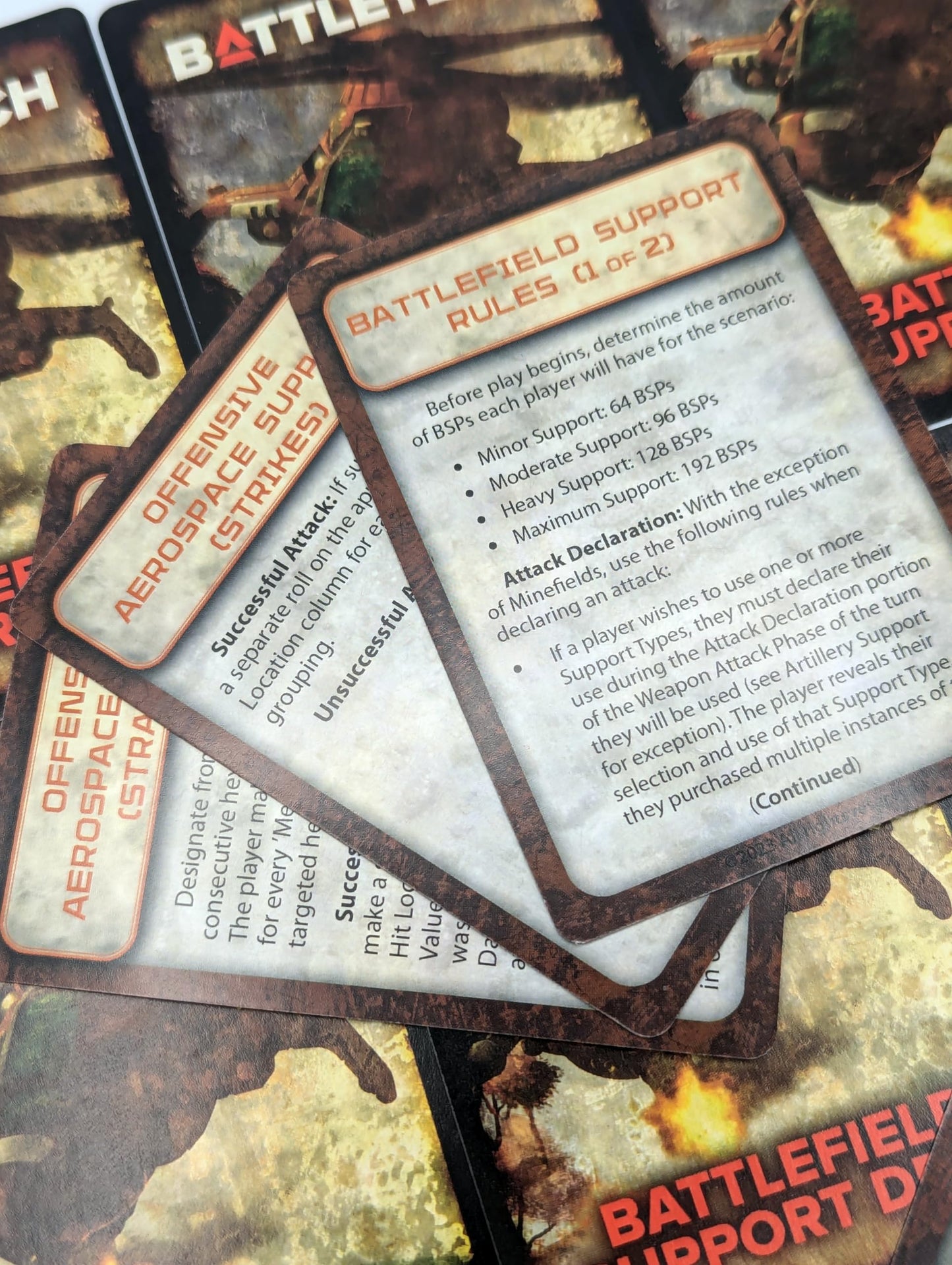 Catalyst Game Labs Battlefield Support Deck Revised - Strategy Card Game for BattleMech Fans - 55 Cards, Ages 14+