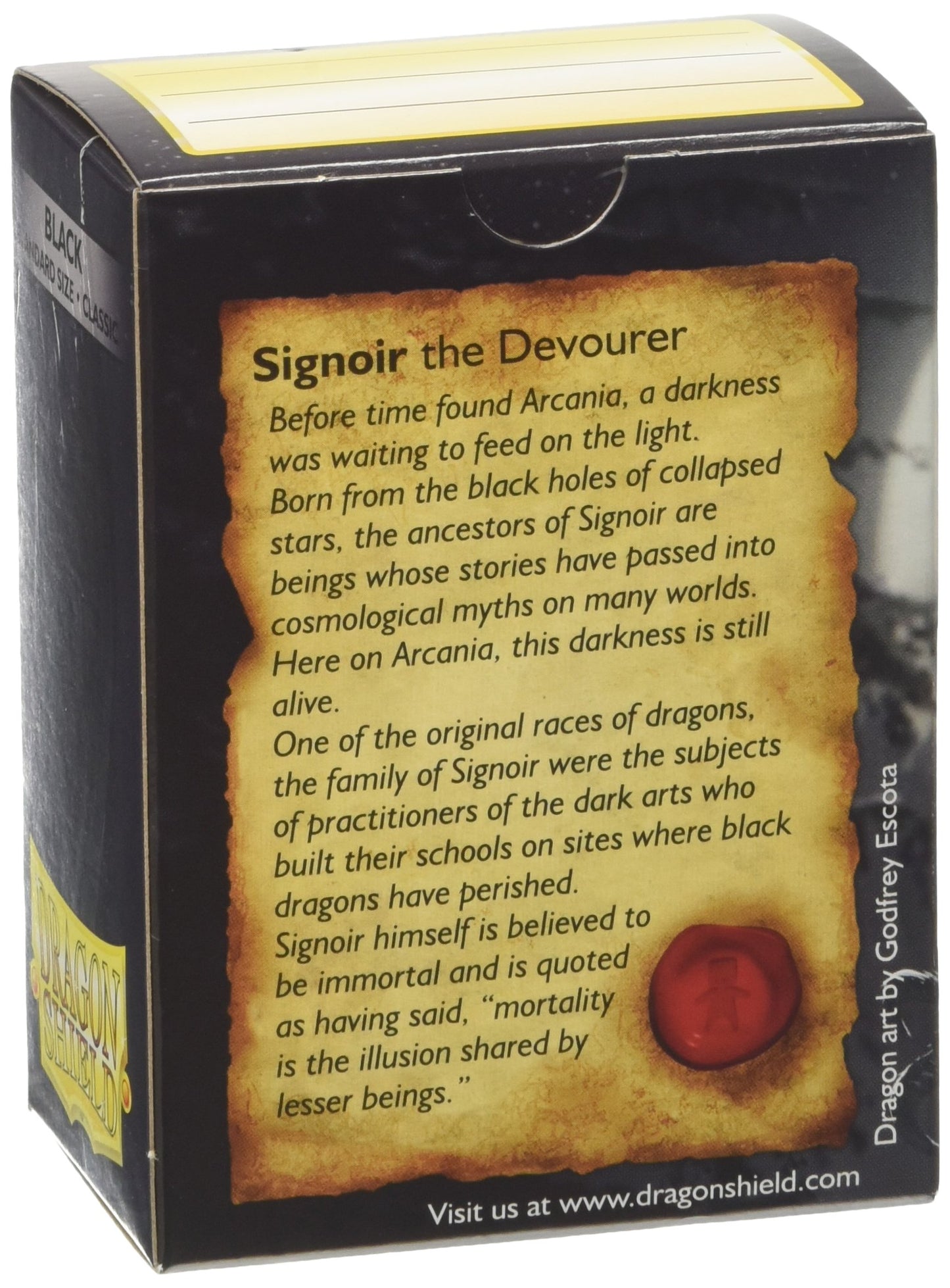 Dragon Shield Standard Size- Classic Black 100 CT - MTG card sleeves are Smooth & Tough - Compatible with Pokemon, Yugioh, & Magic The Gathering